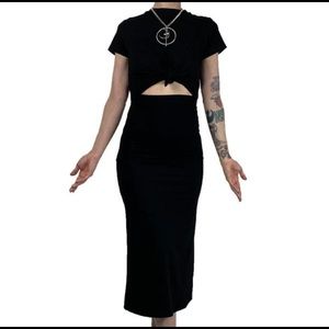 Foxblood Tie me Up T-shirt dress
